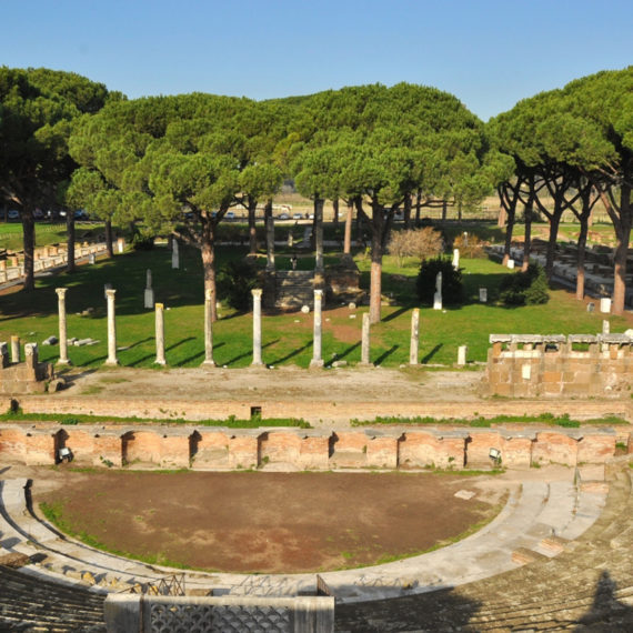 The ancient theatre of Ostia antica