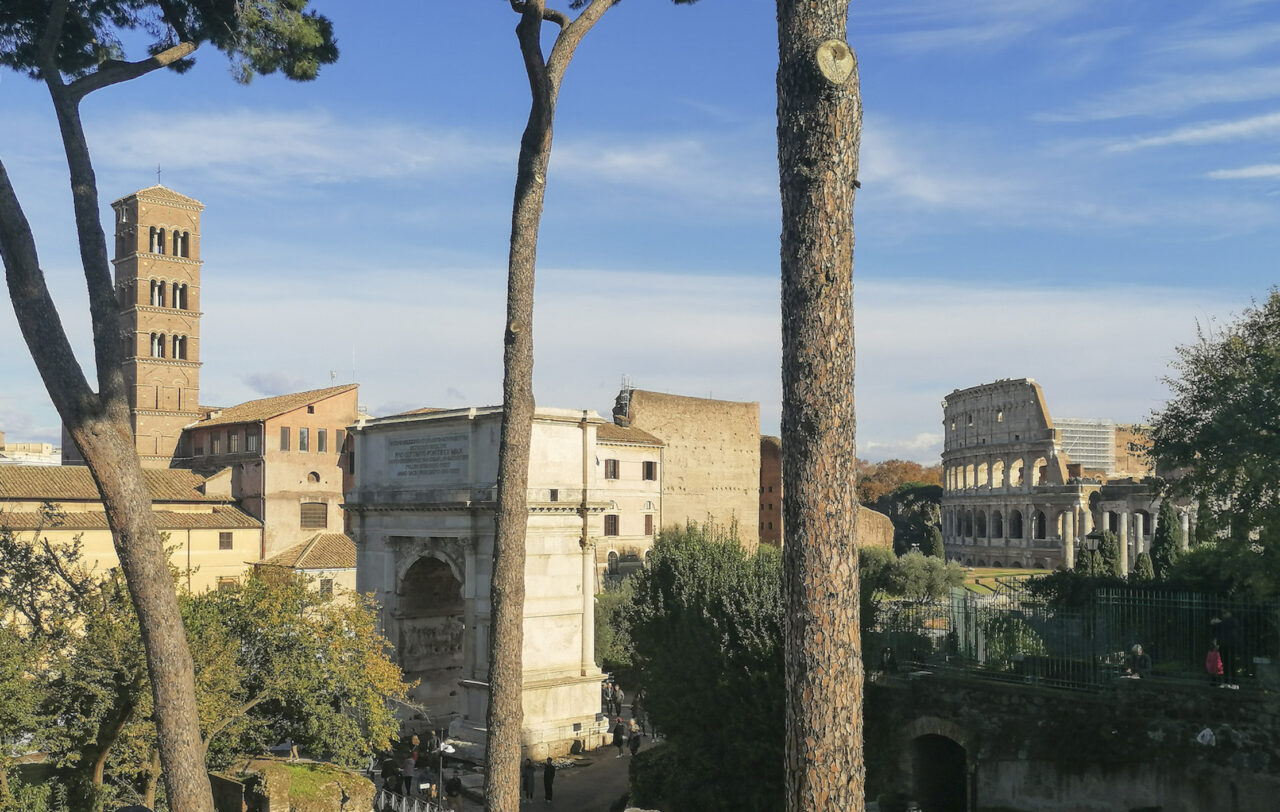 View of the Colosseum from Palatine Hill